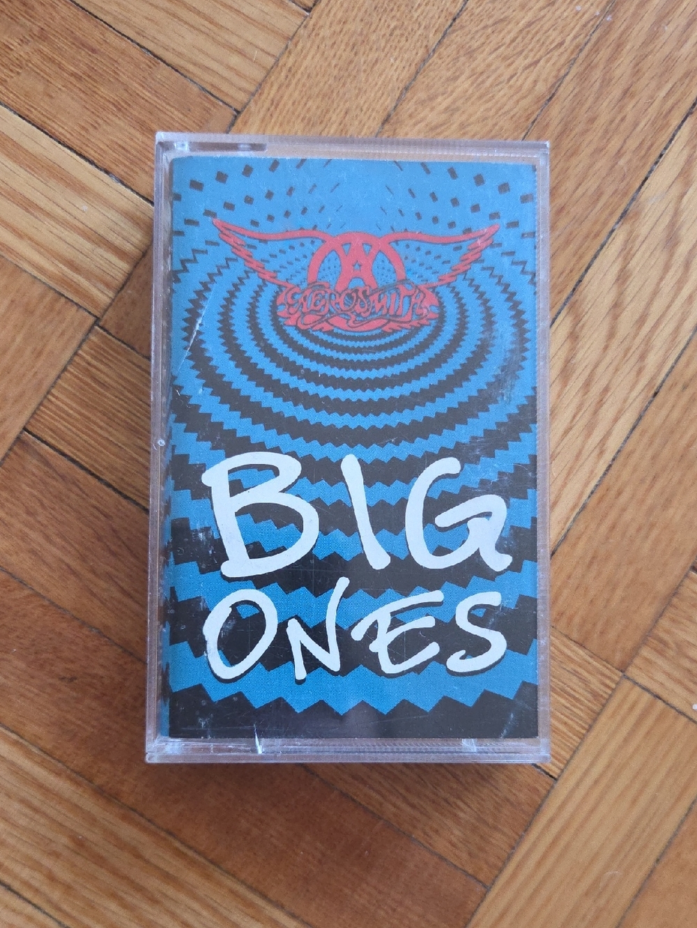 Aerosmith "Big Ones" Vintage Cassette Tape - Blue & Black
